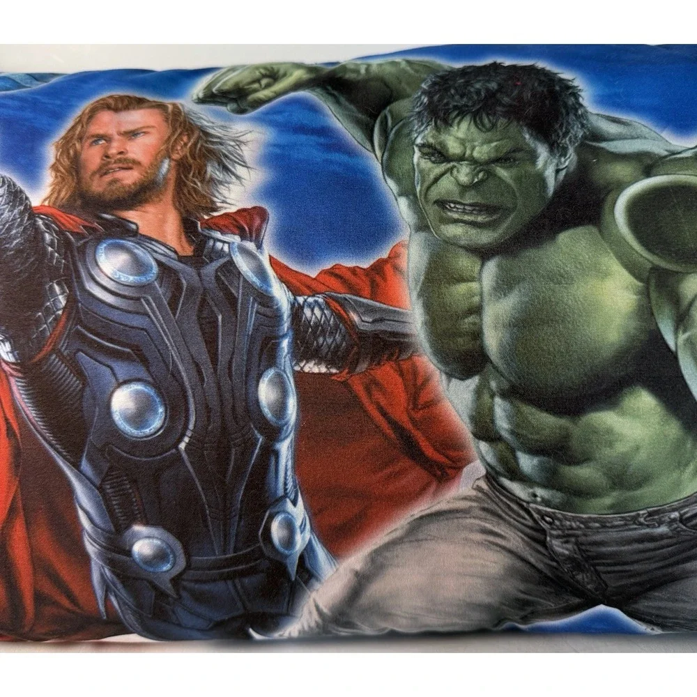 Marvel Plush Iron Man, Thor, Hulk, and Captain America Decorative Throw Pillow